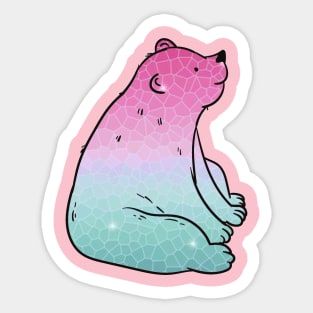 Mosaic Bear Sticker